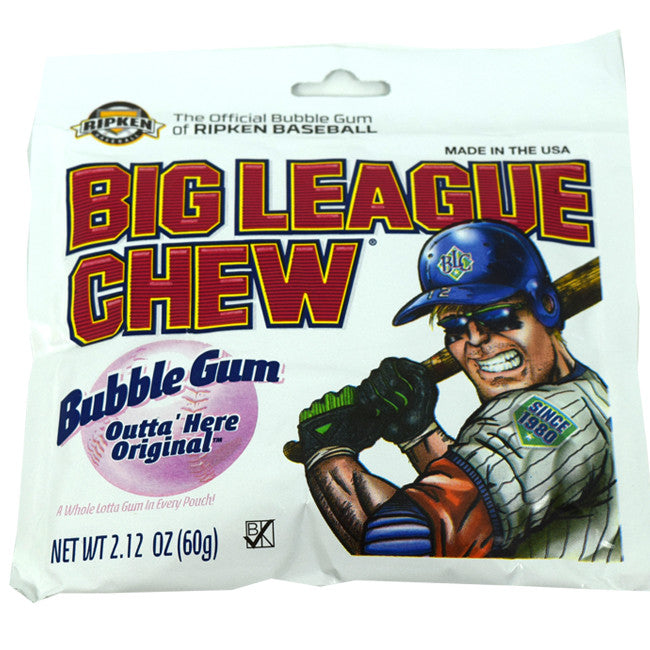 Big League Chew Original Shredded Bubble Gum - 12 Pouches