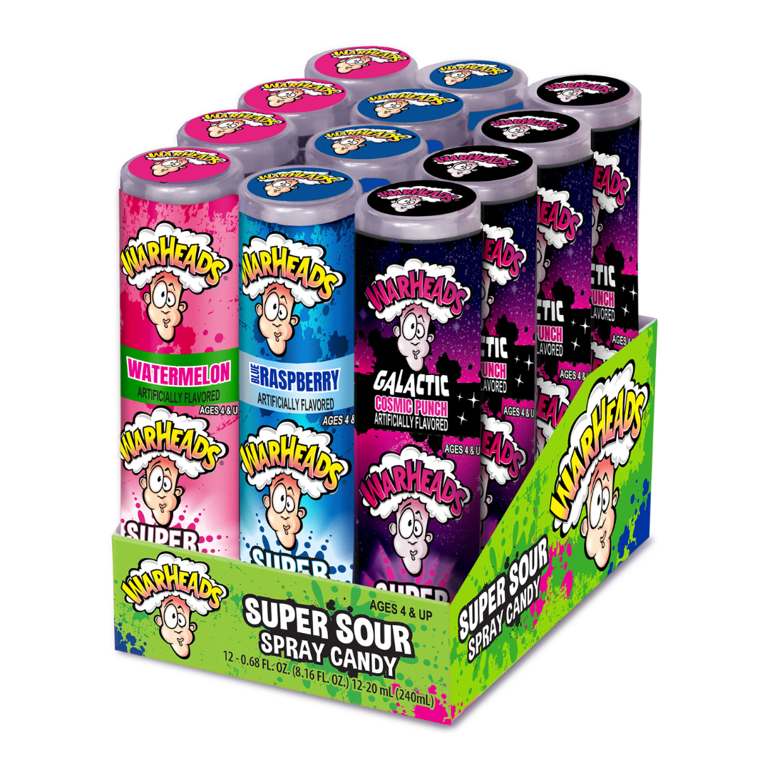 WarHeads Super Sour Spray Candy - 12 Count