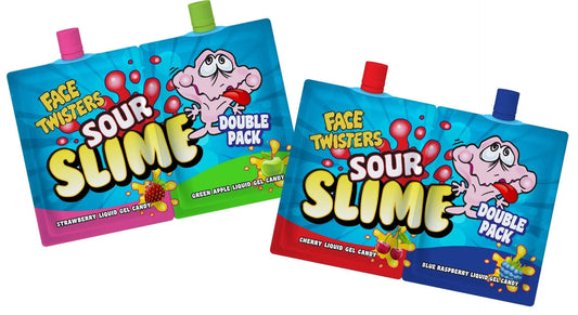 Face Twisters Sour Slime Candy