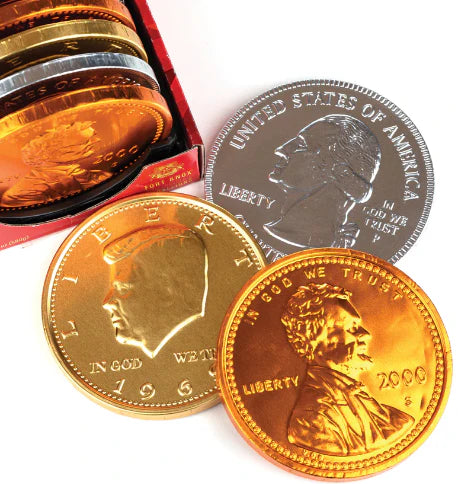 Ford Knox Huge Medallions Mixed Chocolate 4" Coins