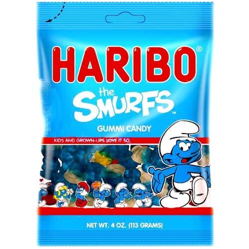 Haribo The Smurfs Gummi Candy 4 oz bag