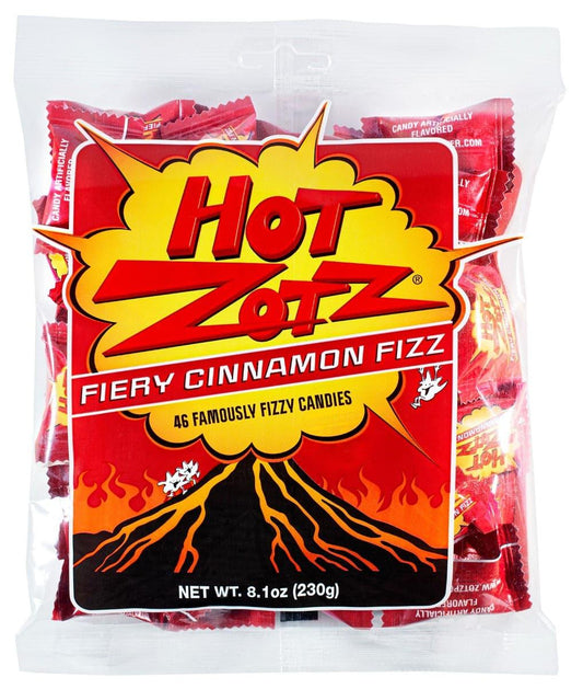 Zotz Strings Hot Zots Fiery Cinnamon Fizzy Candies