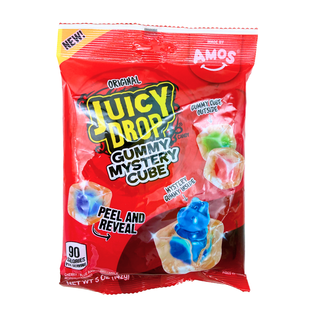 Amos Juicy Drop Mystery Cube Gummy Candy - 5oz