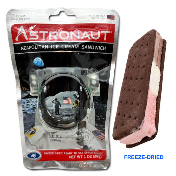 Astronaut Foods Freeze-Dried Neapolitan Ice Cream Sandwich