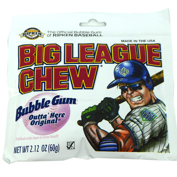 Big League Chew Original Shredded Bubble Gum - 12 Pouches