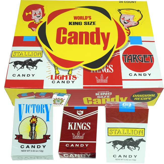 World Confections Candy Sticks (Classic Candy Cigarettes) - 24 Packs