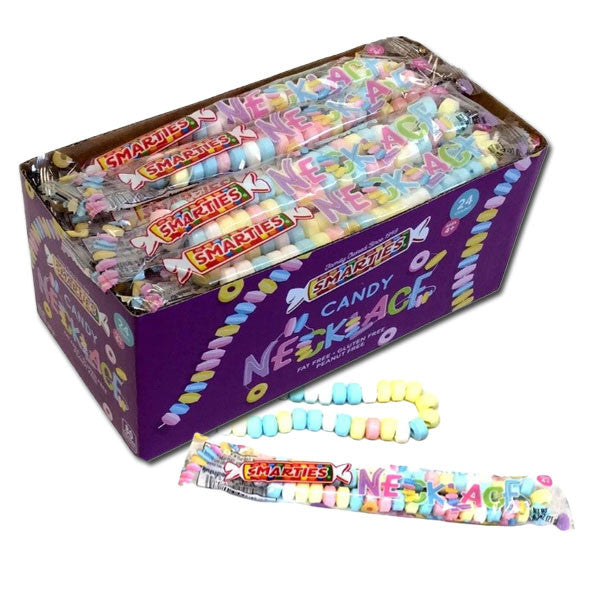 Smarties Candy Necklace - 24 Count