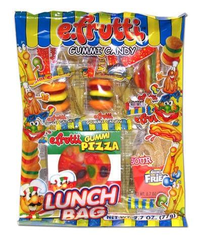 efrutti Gummy Lunch Bag of food-shaped sour gummy candy