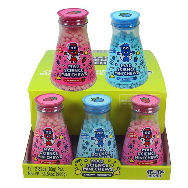 Kidsmania Mad Science Mini Chews Candy Beakers - 12 Count